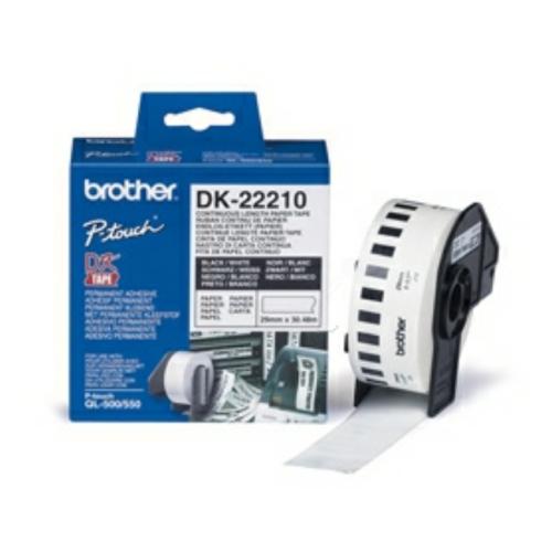 Brother etikete bela (DK22210), 29mm