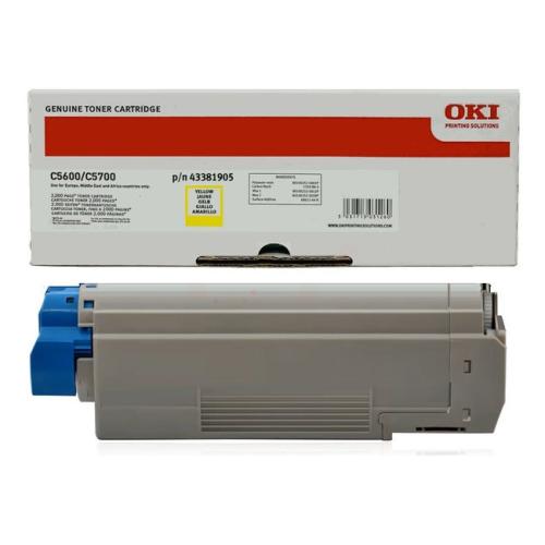 Oki toner rumena (43381905)