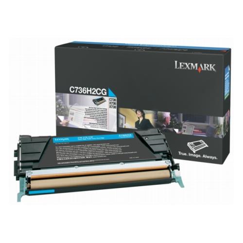 Lexmark toner cian (C736H2CG / 0C736H2CG)