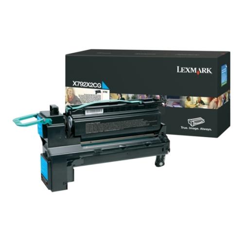 Lexmark toner cian (X792X2CG / 0X792X2CG) (high capacity)