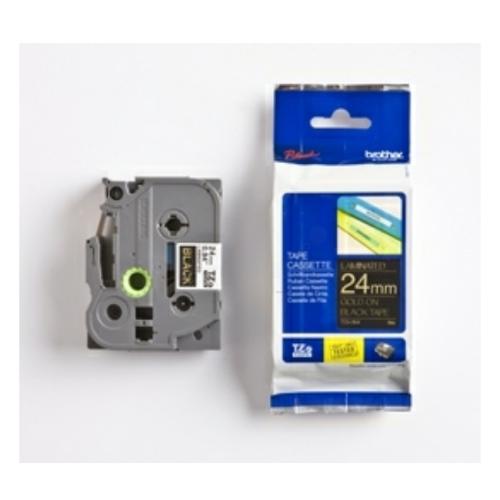 Brother pisalni trak zlato na črna (TZE354), 24mm, laminirano