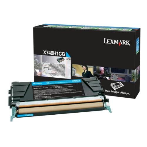 Lexmark toner cian (X748H1CG / 0X748H1CG) (Vrnitev)
