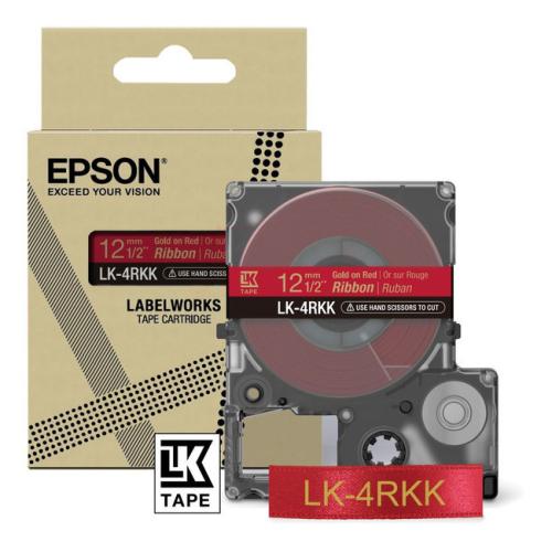Epson etikete rdeča / zlato (C53S654033 / LK4RKK)