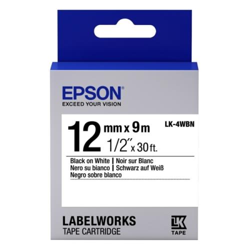Epson barvni trak črna / bela (C53S654021 / LK4WBN)