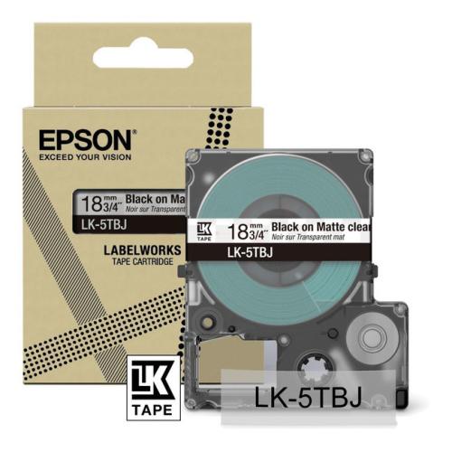 Epson etikete črna / prosojen (C53S672066 / LK5TBJ)