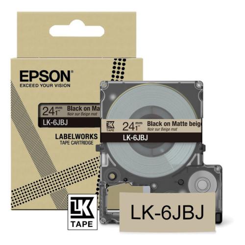 Epson etikete črna (C53S672092 / LK6JBJ)