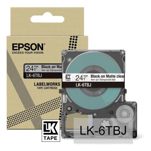 Epson etikete črna / prosojen (C53S672067 / LK6TBJ)
