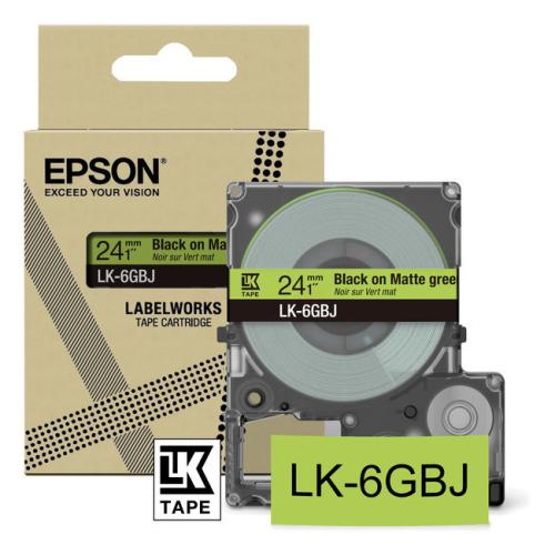 Epson etikete črna / prosojen (C53S672079 / LK6GBJ)