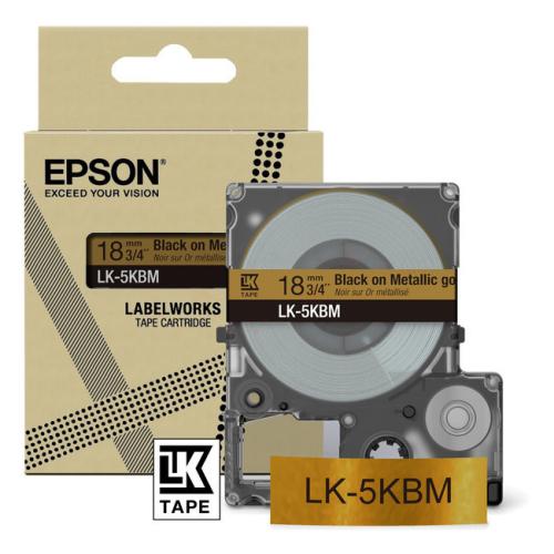 Epson etikete črna / zlato (C53S672093 / LK5KBM)