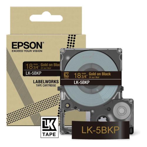 Epson etikete črna / zlato (C53S672095 / LK5BKP)