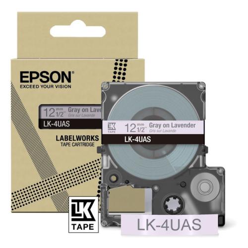 Epson etikete gray/purple (C53S672107 / LK4UAS)