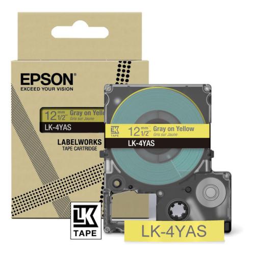 Epson etikete gray/yellow (C53S672104 / LK4YAS)
