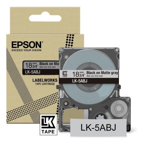 Epson etikete črna / siva (C53S672087 / LK5ABJ)