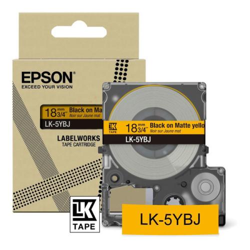 Epson etikete črna / rumena (C53S672075 / LK5YBJ)