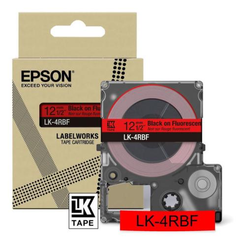Epson etikete črna / rdeča (C53S672099 / LK4RBF)