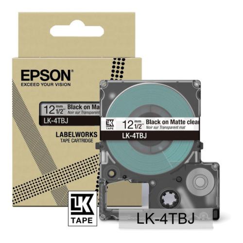 Epson etikete črna / prosojen (C53S672065 / LK4TBJ)