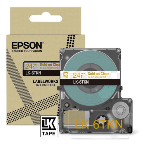 Epson etikete prosojen/zlato (C53S672098 / LK6TKN)