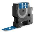 Dymo vinilni trak bela na modra (1805417), 19mm, laminirano